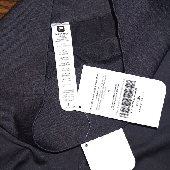 FABLETICS Seamless High-Waisted Gray Leggings - Picture 4 of 4